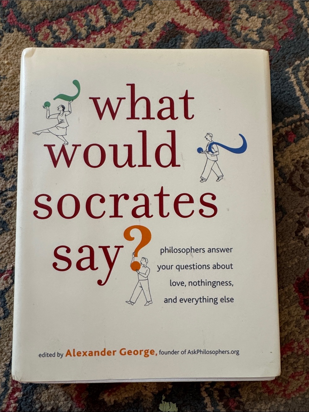What Would Socrates Say? Hardcover Book - White